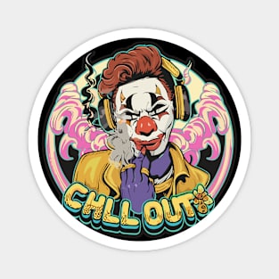 Hip Hop Clown with 3D Text Artwork Magnet